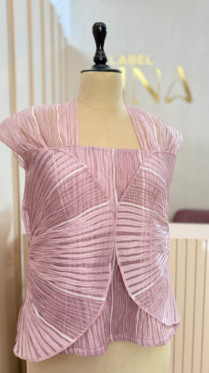 Circular panel mauve top