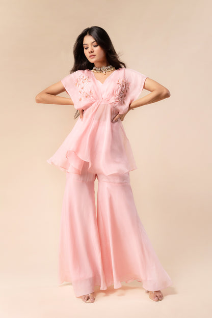 Pink Peplum coord set