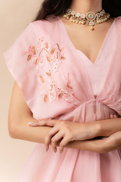 Pink Peplum coord set