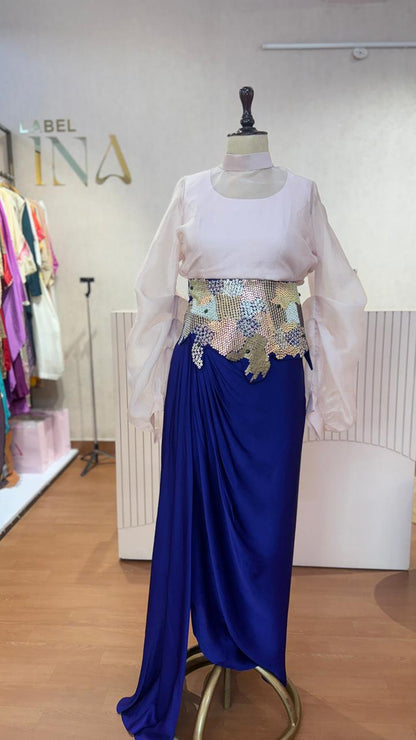 Blush royal skirt set