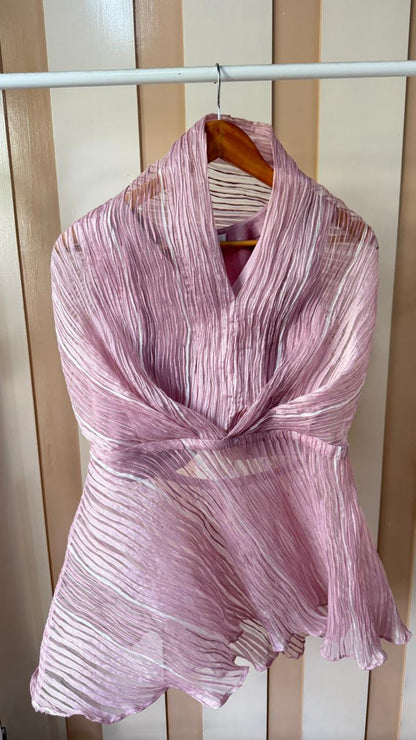 Mauve Veil Peplum top
