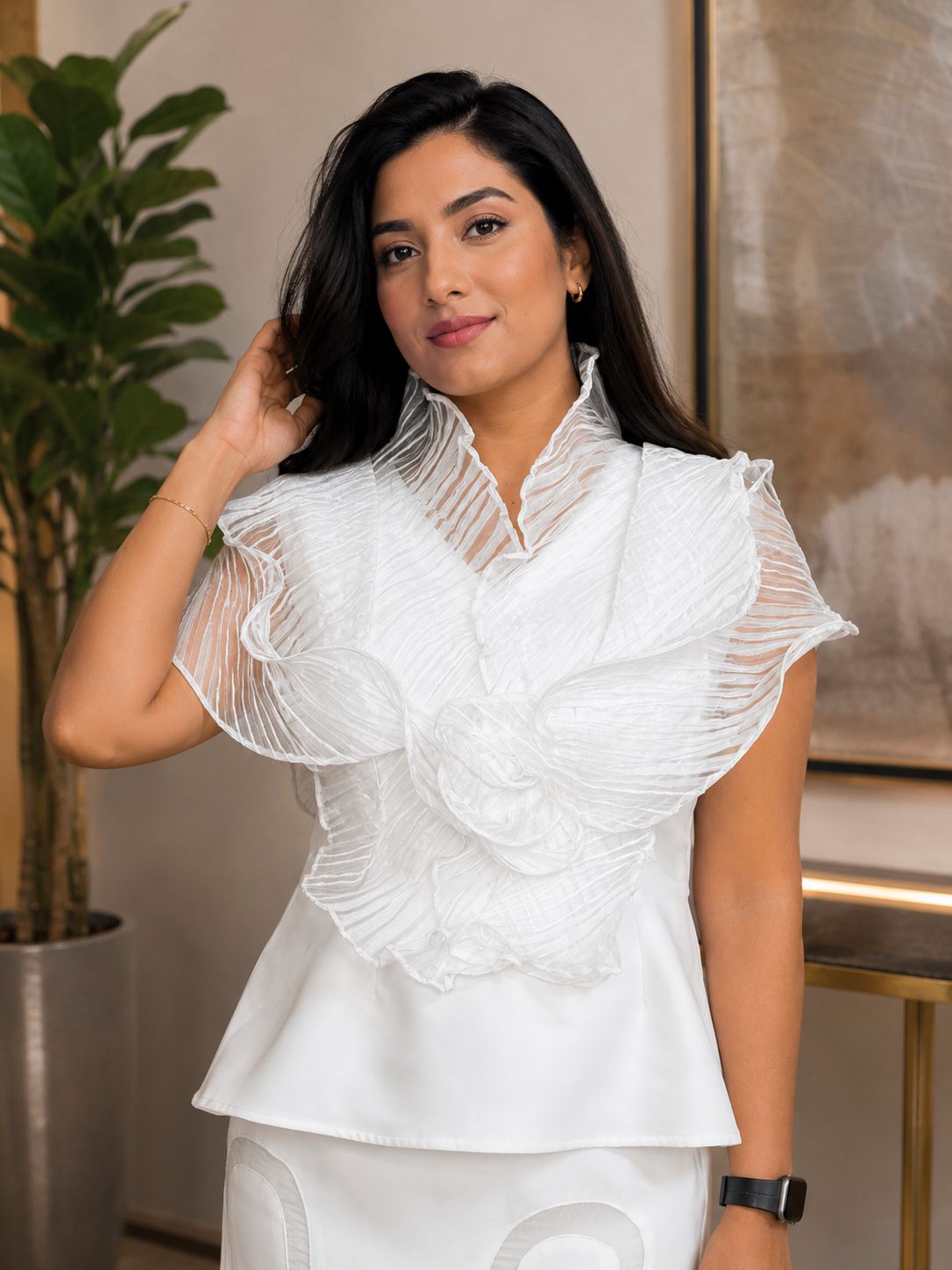 Ivory Sculpture Co-ord Set