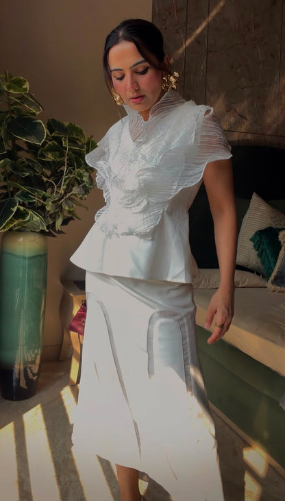 Ivory Sculpture Co-ord Set