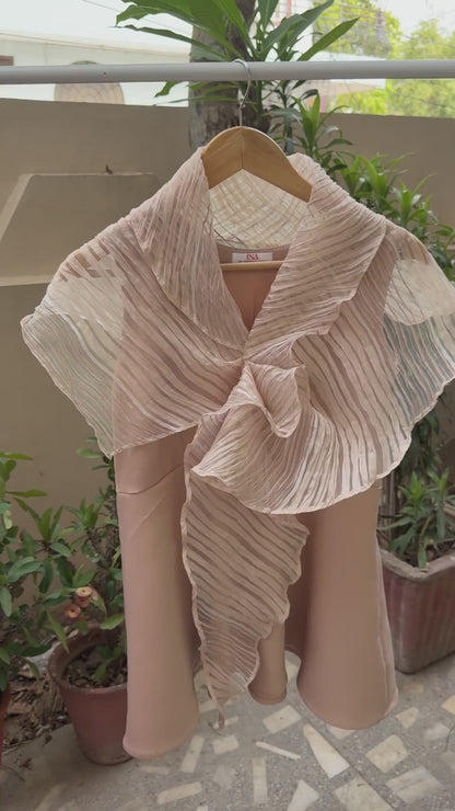 Beige bloom top
