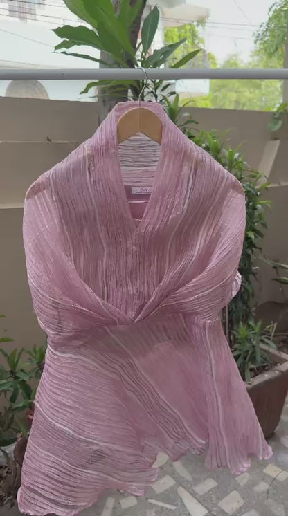 Mauve Veil Peplum top
