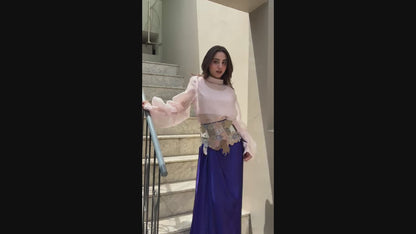 Blush royal skirt set